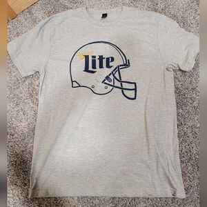 ☀️Men's Gray Miller Lite T shirt Size L